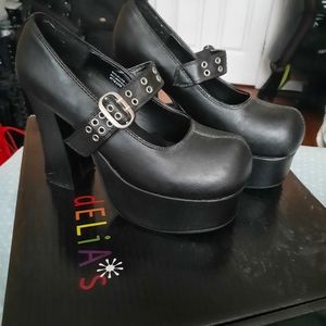 Demonia Charade 05 Mary Jane Platform Heels